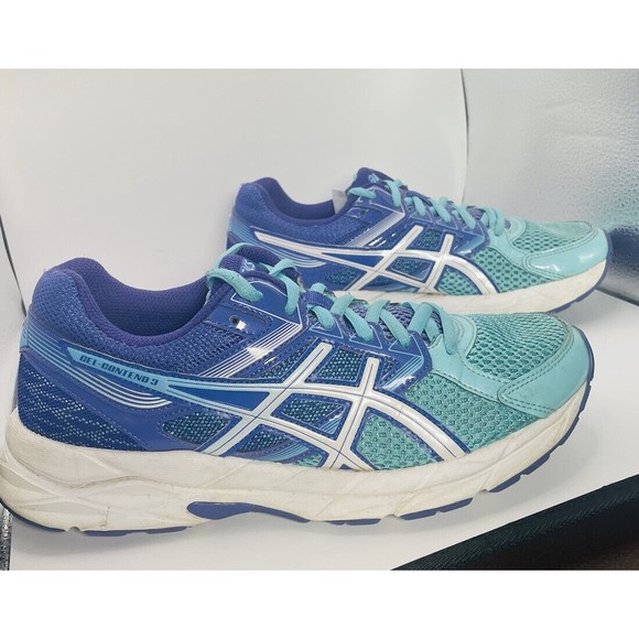 ASICS Women’s Gel Contend 3 Athletic Running Shoes Purple Teal Size 8- T5F9N - Picture 5 of 11